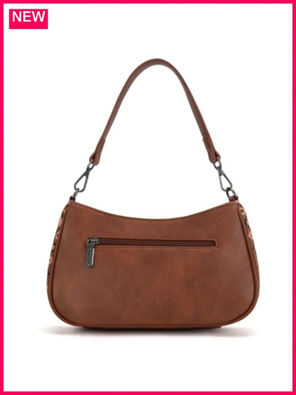 Faux Leather Aztec Hobo Shoulder Bag Crossbody with Detachable Strap